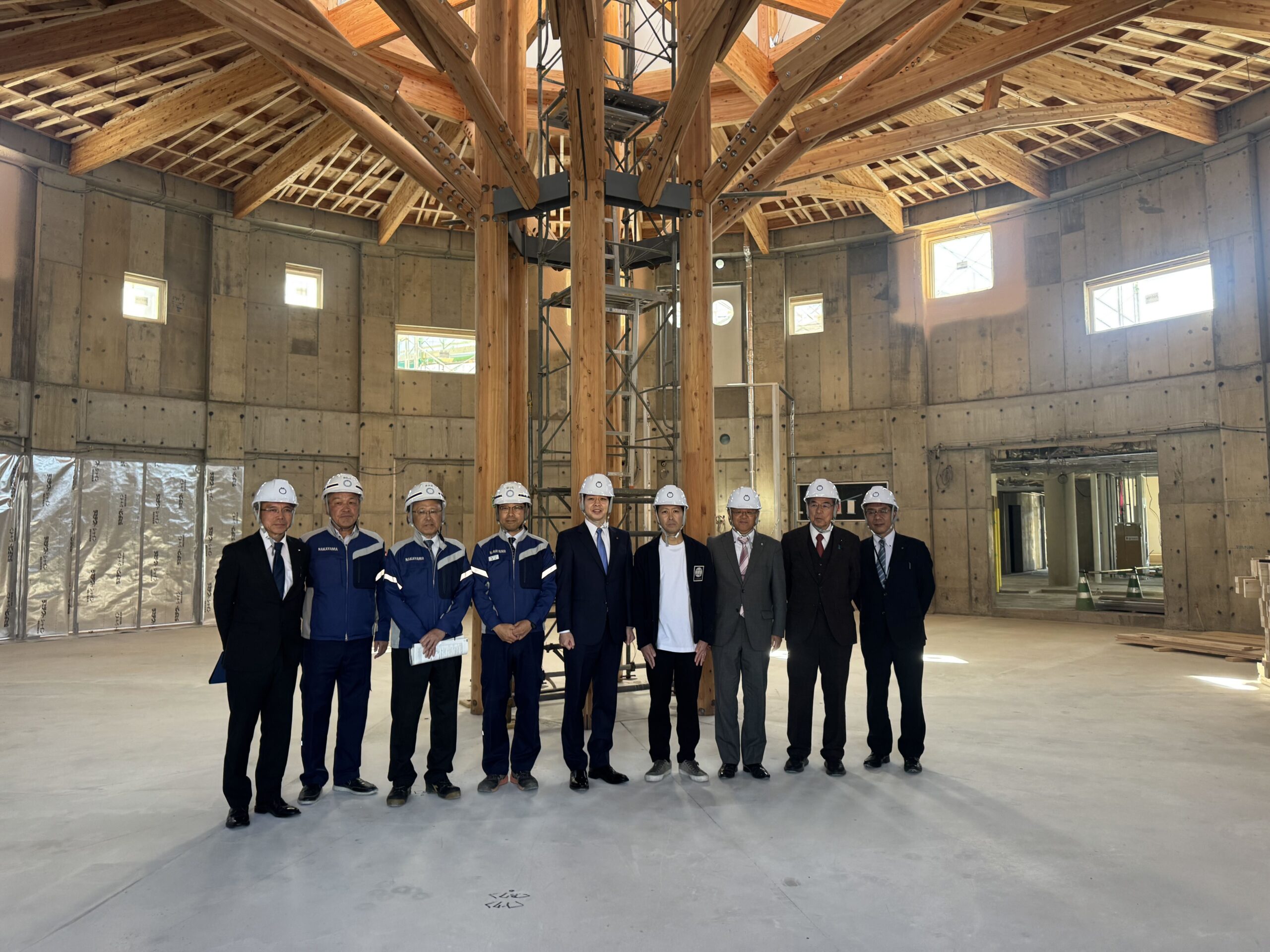 建設工事が進む 道の駅「かかしの郷 きょうわ」を北海道知事が視察